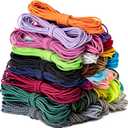 Aegero Elastic Bungee Cord, 1/4" x 10' Heavy Duty Bungie Cord,Kayak Stretch String Rope,Black Shock Cords,for DIY Projects,Kayak Strap Tarp Tie Down Canopy Boating Camping Tent Crafting Patio