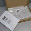 ybaymy Acrylic Ladder Bookshelf, 5Tier Wall Mounted Book Shelf, 70.5" H x 15.5" W x 13.4" D Clear Organizer, Multipurpose Bookcase Display Shelf for Small Spaces, Library, Living Room