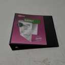 Avery Durable View 3 Ring Binder, 2 Inch Slant Rings, 530-Sheet Capacity, DuraHinge, 2.8 Inch Wide Spine, Customizable Clear Cover and Spine, 1 Black Binder (17031)