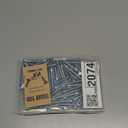 Confirmat Screws, M7 x 50 mm 100 PCs, Hex Socket Drive Countersunk Furniture Connecting Self-Tapping Screw Set Carbon Steel Zinc Plated