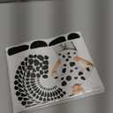 12 Sheets Black Adhesive Felt Circles for Kids Dalmatian Costume, Dalmatian Spot Stickers DIY Decoration(216 Pcs)