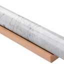 Marble Rolling Pin with Wooden Bracket, Marble Rolling Pin, Non-Stick Dough Rolling Pin for Bread, Pizza Dough, Crust, Pastry, Cookies (White, 11.8 inch)