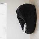 Velvet Black Bean Bag Cover, 1 Piece