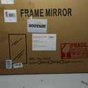 Rectangular Bathroom Mirror, 36"x24" Black Metal Framed Vanity Mirror