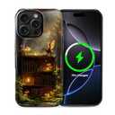 CARLOCA Magnetic Case for iPhone 14 Pro Max,Dragons Glowing Mushrooms Forest Compatible with MagSafe Hybrid Dual Protection Soft TPU Hard PC Shockproof Anti-Scratch Cover Men Women Stylish Phone Case