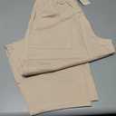 KIRUNDO Harem Pants Women Elastic Waist Wide Leg Palazzo Casual Loose Lightweight Comfy Lounge Baggy Sweatpants Pockets  L