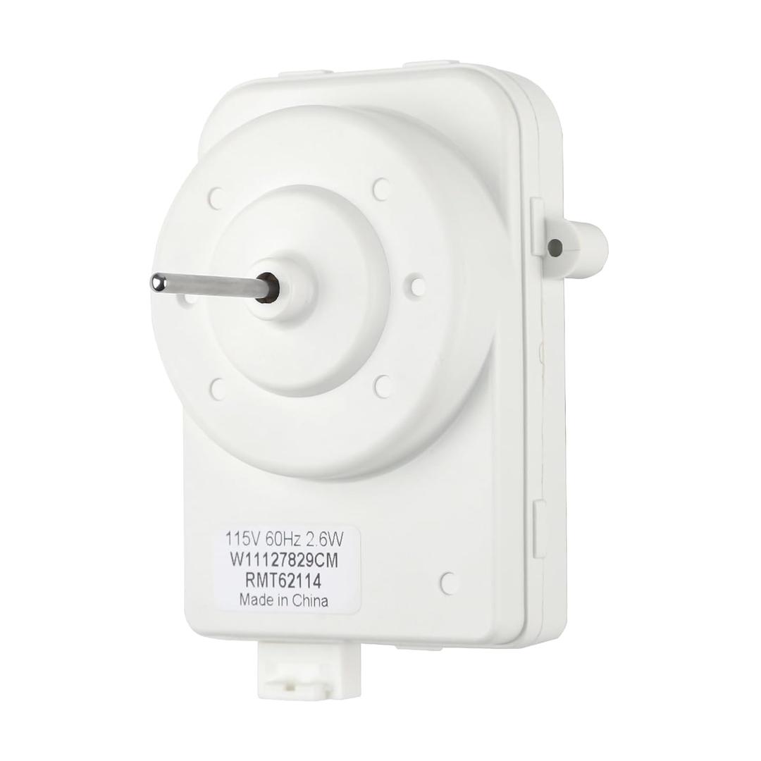 W11127829 W10917708 Refrigerator Condenser Fan Motor Compatible with Whirlpool RefrigeratorReplace W10909387. AP6261414, 4547471, PS12114471, W10527155