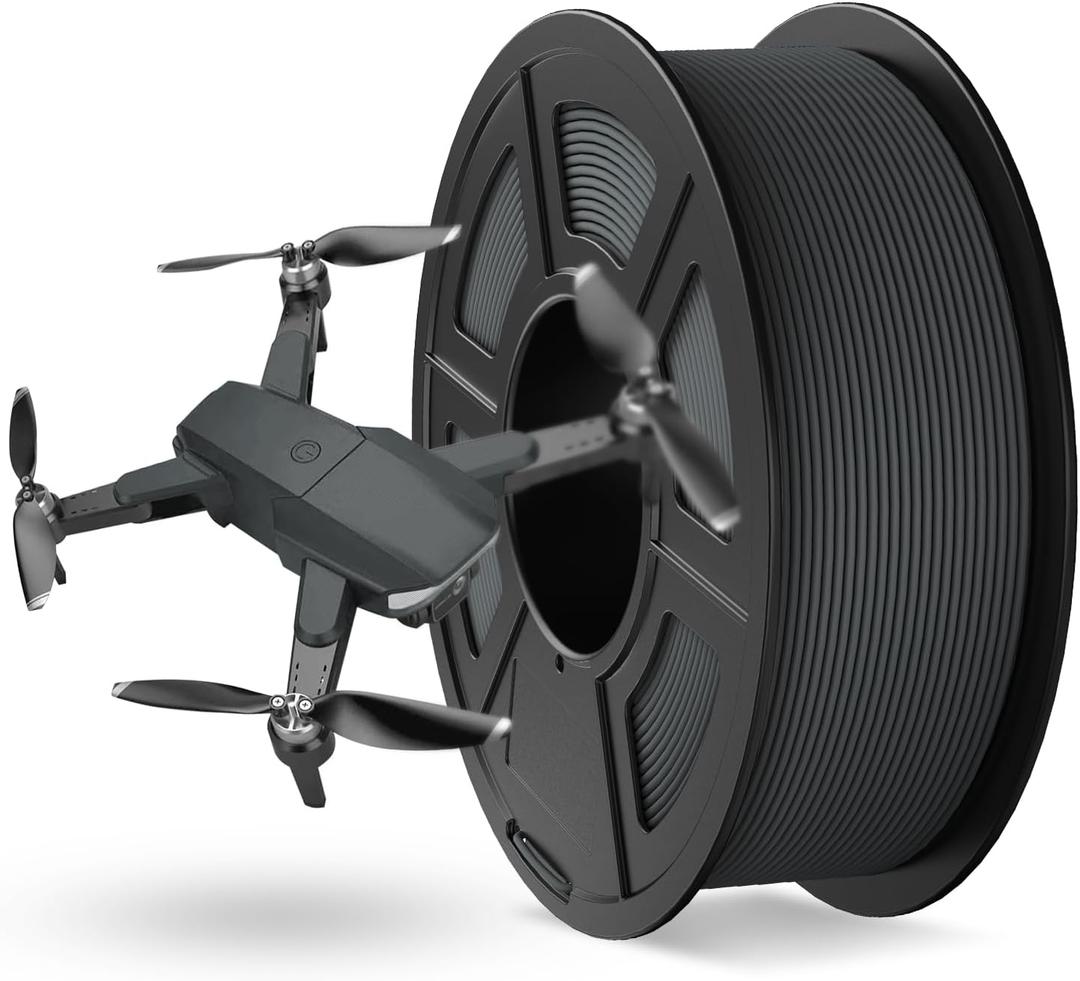 JAYO Rapid Matte PETG Filament 1.75mm Gray 1.1KG, High Speed 30-600mm/s 3D Printer Filament, High Toughness & Impact Resistance, 1.1kg Spool(2.4lbs)