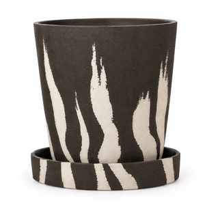 GreenShip Brown & Beige Marble Planter, Large