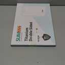 Titanium Cutting Board for Kitchen, Cutting Board Double Sided Food Grade, Pure Titanium/PP, Easy to Clean Large Size 1611 (15.6"L x 10.8"W, Silver)