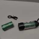 Tubasion 3-in-1 Dog Poop Bag Holder with Flashlight 7-Color, USB-C Rechargeable doggie bag holder for leash, IPX6 Waterproof Anti-Slip Clip Pet Waste Bag Dispenser for Walking (1 Dispenser, 30 Bags)