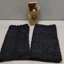 Kevin Textile 2 Packs Decorative Pillow Covers for Couch Outdoor Pillows Cover Boho Striped Velvet Pillow Covers Set of 2 40cm x 40cm 16 x 16 Inch Black