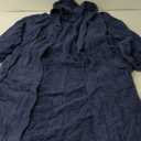 Mens Hooded Bathrobe, 100% Cotton Terry Bathrobe, Spa Style Bath Robe, Absorbent Shower Robe, Lightweight Towel Bathrobes (Blue)