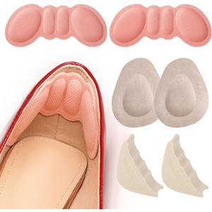 Metatarsal Pads for Women, High Heel Comfort Pads Anti Slip, Invisible Design for Too Big Shoe Slip Heel Grips Liners Pads for Loose Shoe Ball of Foot Cushions, Heel Inserts