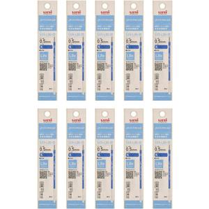 Uni Jetstream Lite Touch Ink Refill, for Multicolor Pen Type, 0.5mm Fine Point, Blue Ink, SXRL8005.33, Box of 10