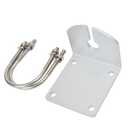 TWAYRDIO Antenna Mount Bracket with 16.4ft RG58 Coaxial Cable (SO239 to PL259) U Bolts for Ham VHF UHF Two Way Radio Antenna for Pole or Mast Mounting