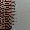 Travel Dual Voltage Hair Dryer Brush, Small Hot Air Brush for European Travel, Compact 2 Inch One Step Blowout and Volumizer Hair Blow Dryer with Oval Design, Rose Gold