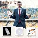 Soulchen Wedding Groomsmen Proposal Football Gifts for Wedding Garter Toss 12 Inch Engraved Footballs with 1 Pump 1 Needles Net Bag for Game Reception Favor