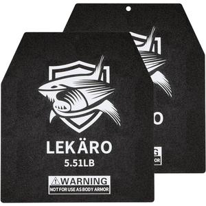 Weighted Vest Plates 9.8"x11" Steel Weight Plates (5.51LB, 8.81LB, 15.43LB, 20.94LB), Rust-Proof Workout Inserts for CrossFit Murph, Rucking, Running & Strength Training