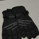 MOREOK Waterproof & Windproof -30F Winter Gloves for Men/Women, 3M Thinsulate Thermal Gloves Touch Screen Warm Gloves for Skiing, Cycling,Motorcycle, Running (Large, Black)