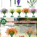 TURNMEON 20 Bundles Calla Lily (400 Heads) Artificial Flowers for Outdoors, Fake Plants UV Resistant Faux Plastic Fake Flowers for Indoor Planter Porch Gardens Home Summer Cemetery Decor(Color Mix)