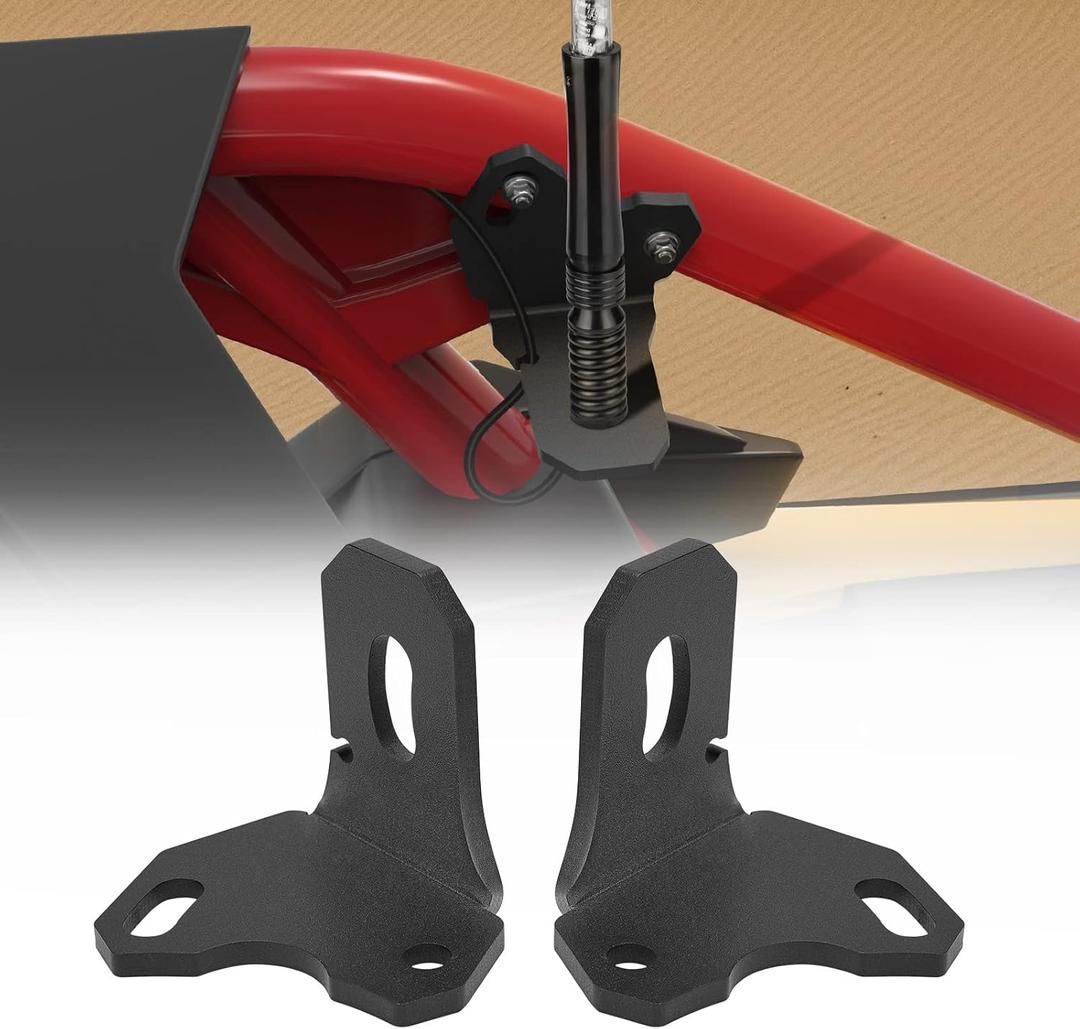 KEMIMOTO X3 Whip Mount 2-Pack, Compatible with 2017-2025 Can-Am Maverick X3 and MAX Models, Fit UTV Whip Light Mount Flag Pole Light Bar Brackets CB Antenna