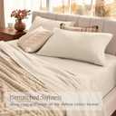 Bare Home Organic Cotton Flannel Sheet Set - Twin Size - 100% Cotton - Double Brushed for Extra Softness & Comfort - Warm, Cozy, and Durable - Breathable - Bed Sheets (Twin, Sand)