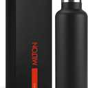 Milton 24 oz Stainless steel insulated water bottle, Leakproof, 12 hours Hot, 24 hours cold, Double Walled Vacuum Metal Flask for Sports, Gym, Travel friendly, Dishwasher Safe, Haruki 800