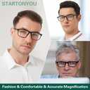 4 Pack Reading Glasses Men Readers Anti Blue Light UV400 Computer Eyeglasses With Spring Hinge Comfy Fashion Sturdy(Magnification 2.5 x)