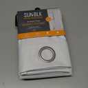 SunBlk Total Blackout Curtains - Set of 2 Panels - 52 in x 84 in - Kinsley Silver - New