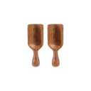 2PCS Acacia Wood Coffee Scoops Small Wooden Coffee Scoop for Jars and Containers Set of 4 Tablespoon Bean Scoops Cute Coffee Measuring Spoon for Cooking Bath Salt Scoop for Canisters