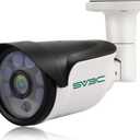 SV3C POE Camera, 4MP POE IP Security Camera Outdoor(Wired), Motion Detection, HD Infrared Night Vision, Metal Shell, IP66 Waterproof, Onvif Conformant, Support SD Card Record, RTSP, APP, PC