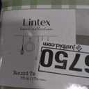 Lintex Home Ferns Vinyl Tablecloth 52 x 70 Rectangle Flannel Back BBQ