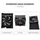Thermalright TL-S12 CPU Fan 120mm Case Cooler Fan Comes with ARGB Lighting Effect,PC PWM Silent Computer Fan with 1500RPM Speed, CPU Cooling Fan Black(Black,3-Pack)