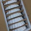 Foraineam Set of 8 Pieces Porcelain Shallow Ramekins, 5 Ounce Creme Brulee Ramekin Dishes Round Baking Ramekins Set