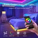 HBOWMDJIA Led Lights for Bedroom 200 FT (2 Rolls 100 FT), with Remote and Application Control RGB Color Changing LED Strip Lights, Music Synchronization, Used for Room, Family, Party Decoration