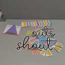 Staff Shout Out Bulletin Board Decoration Colorful Staff Shout Outs Bulletin Board Set with 21 Appreciation and Recognition Cutouts for School Classroom Office Appreciation Wall Door Decor Supplies