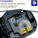 COLORWING Compatible with DYMO D1 Label Tape Black on Yellow 45018 S0720580 Replace for DYMO Label Maker Refill D1, 1/2 Inch x 23 Ft, for Dymo LabelManager 160 420P 210D 280 360D PnP, 3-Pack