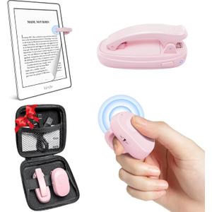 (1 Clip) Kindle Page Turner Remote Control,Finger Ring Rechargeable Pad Ereader Amazon Kindle Button Clicker,Kindle Scroller Paperwhite Scribe Oasis Android Tablets Reading Accessories Gifts