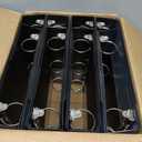 Samsill 2 Inch 3 Ring Binders, Economy Round Ring, Clear View Cover, 425 Sheet Capacity - for School, Home, Office - Black, 12 Pack