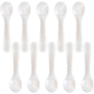 Patelai 40 Pieces Set of Caviar Spoons Mother of Pearl Spoons with Handcraft Round Handle for Caviar, Egg, Ice Cream, Coffee, Kitchen, Restaurant for Serving Caviars (7cm/2.75 Inch)