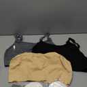 Momcozy Pumping Bra Hands Free, Pumping and Nursing Bra in One Holding Breast Pump for Spectra, Lansinoh, Medela, Black,Grey,Skin-3pk, Large