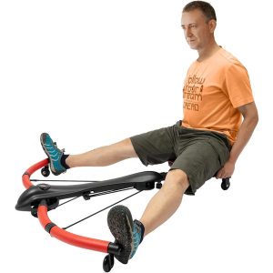Machine Body Workout Machine, Abdominal Exercise Machine, Rowing Machine with 90° Extension Angle, 3 Gear Adjustable Length, 3 Gear Adjustable Pulling Force, 150kg/330lbs Weight