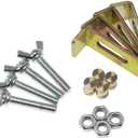 TAODAN 4Set Undermount Sink Clips Sink Brackets Washbasin Fittings for Kitchen Bathroom