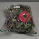 6 PCS Christmas Mini Cabinet Wreath for Kitchen with Ribbon Artificial Eucalyptus Cedar Hanging Garland with Red Berries Pine Cones for Swag Table Centerpiece Door Window Chair Wall Winter Decor