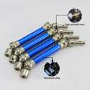 RCAWD 4X Slider Front/Rear Drive Shaft Set for Arrma Typhon 3s Blx 4WD &4WD V3 Mega 550 Buggy Off-Road Cars Upgrade Part(Dark Blue)