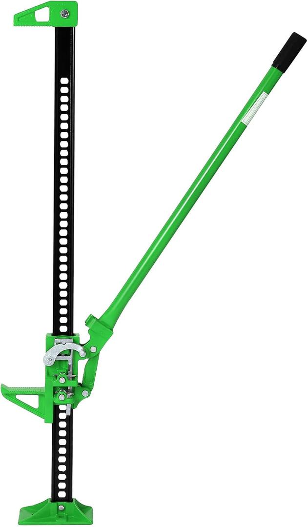 48" Farm Jack, 3 Ton (7,000 Lbs) Ratcheting Off-Road Utility Jack, Heavy-Duty High Lift f-Arm Jack for Truck Tractor SUV, Lifting Range 5.12-41.14 in, 34.65 in Handle Extended Leverage