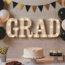 Grad Light Up Letters GRAD Sign for 2026 Graduation Party Decorations, Lighted Marquee Letters for Kindergarten Preschool High School College Grad Party Decor, Table Desk Wall Photo Booth Use