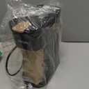 Single Serve One Cup Coffee Maker, for K Cups and Grounds, Mini Coffee Maker with Portable Handle, 6 to 12 Oz Brew Size, for Travel, Camping, Office, RV and Dorm, 120V, Black and Gold