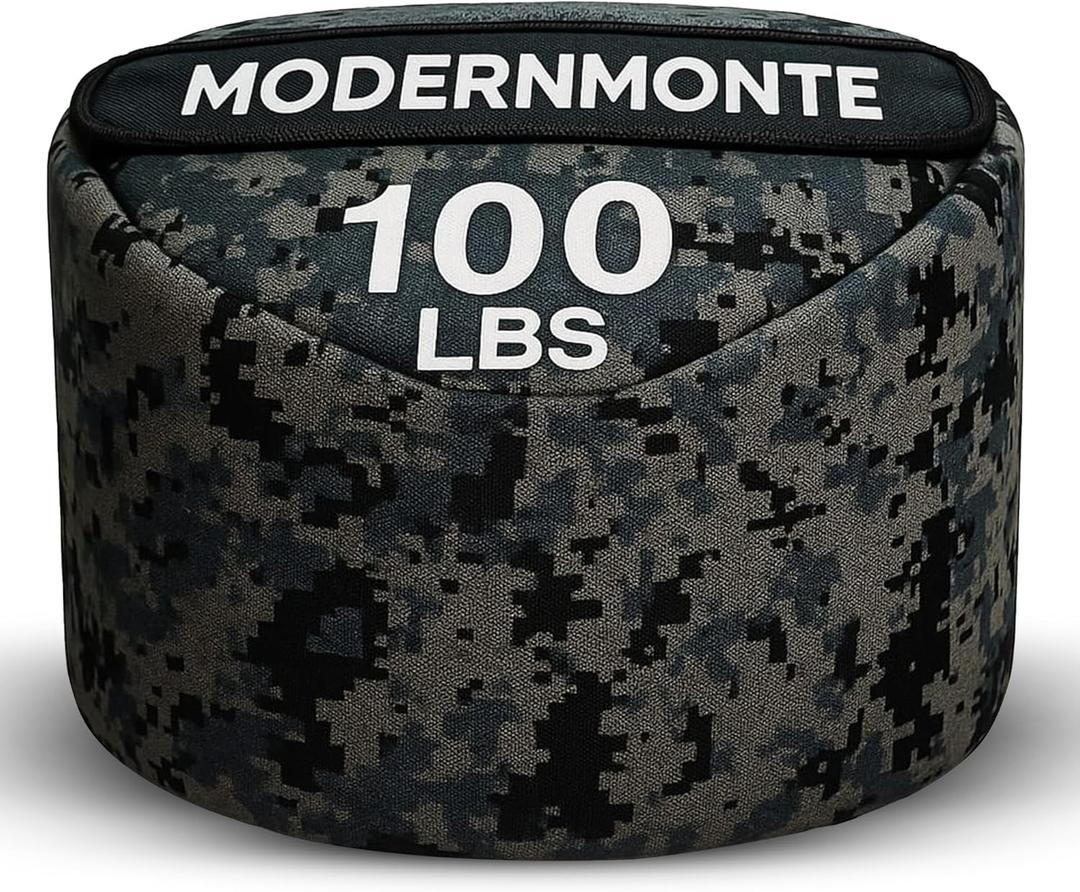 MODERNMONTE Sandbags for Working Out, Heavy Duty Weighted Sand Bags for Strength Training 100LB, Sand Bags for Weight with Handles Gym and Home Fitness